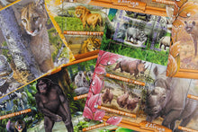 Charger l'image dans la galerie, 69 verschiedene Blöcke Wildtiere gestempelt