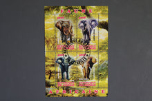 Charger l'image dans la galerie, 69 verschiedene Blöcke Wildtiere gestempelt