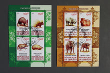 Charger l'image dans la galerie, 69 verschiedene Blöcke Wildtiere gestempelt