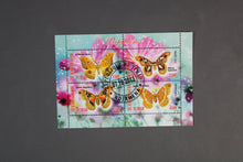 Charger l'image dans la galerie, 79 verschiedene Blöcke Schmetterlinge gestempelt