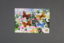 Charger l'image dans la galerie, 79 verschiedene Blöcke Schmetterlinge gestempelt