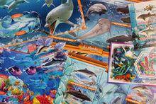 Cargar imagen en el visor de la galería, 42 verschiedene Blöcke Meeresfauna gestempelt
